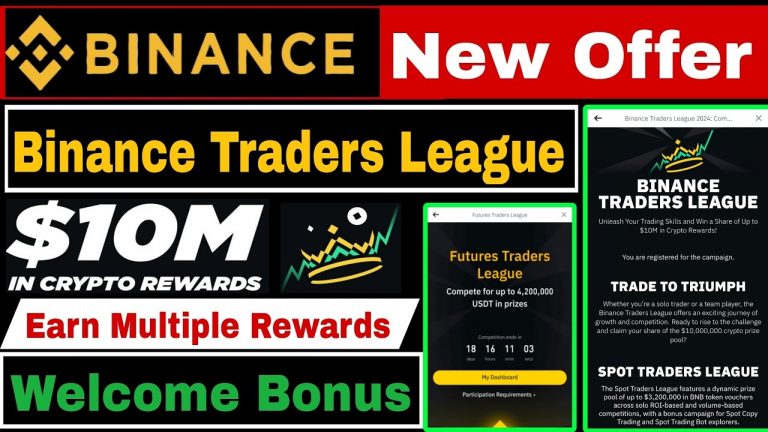 Binance Biggest Offer Today | Binance Traders League Event $10M In Crypto Reward | Welcome Bonus