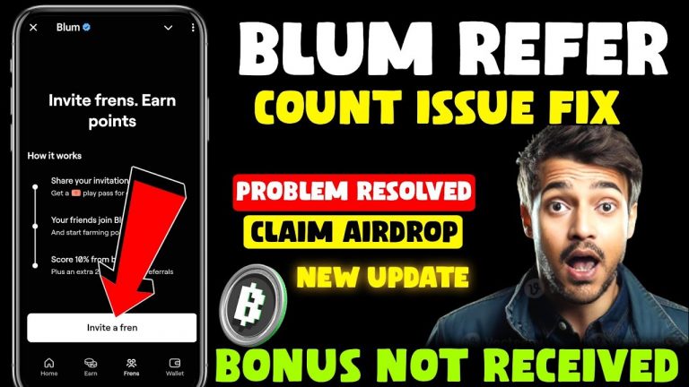 Blum Refer Not Count Problem | Blum Referral Bonus Problem |Blum Referral Not Working |Refer Problem