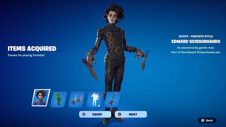 How To Get Edward Scissorhands Skin For FREE! (Fortnite)