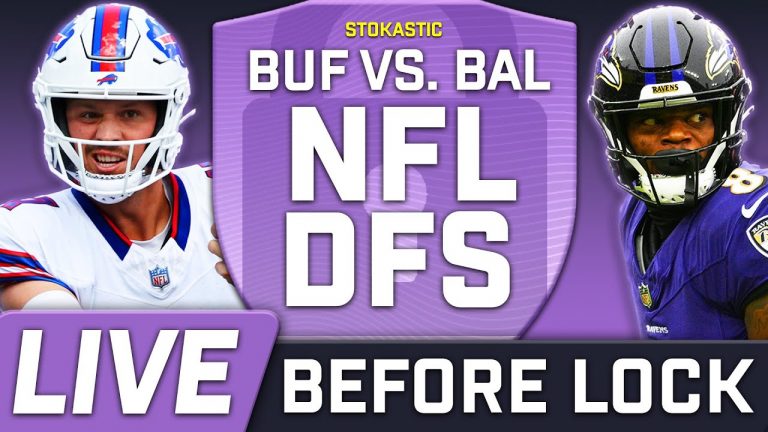 NFL DFS Showdown Live Before Lock | Bills-Ravens SNF Week 4 DFS Picks