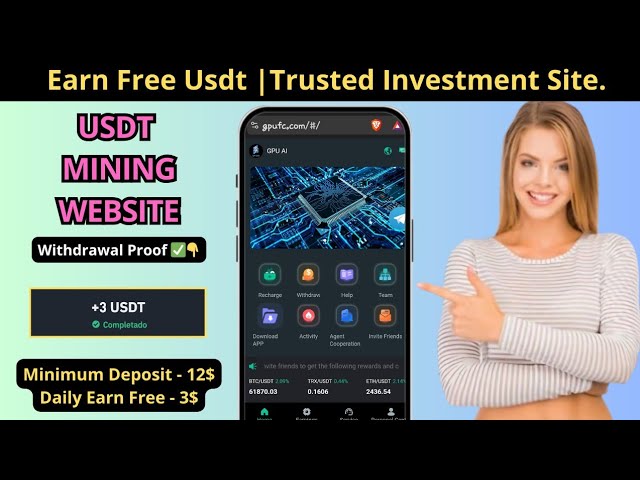 New Site Usdt | Best money-making apps in 2024 | USDT money-making website | USDT mine | Latest USDT