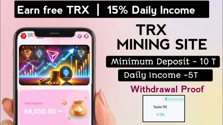 New Trx Earning Site | TRX Mining Site 2024 | Best Investment Site | Trx/Usdt Earning Website