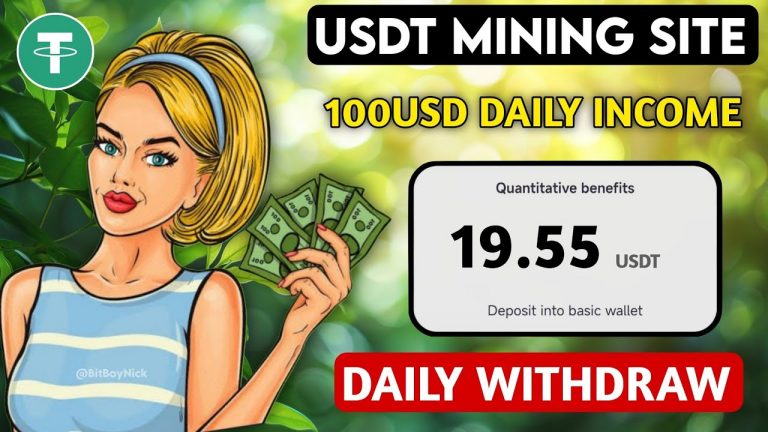 New Usdt Earning Site Usd Mining Site 2024 Best Investment Usdt Earning Website