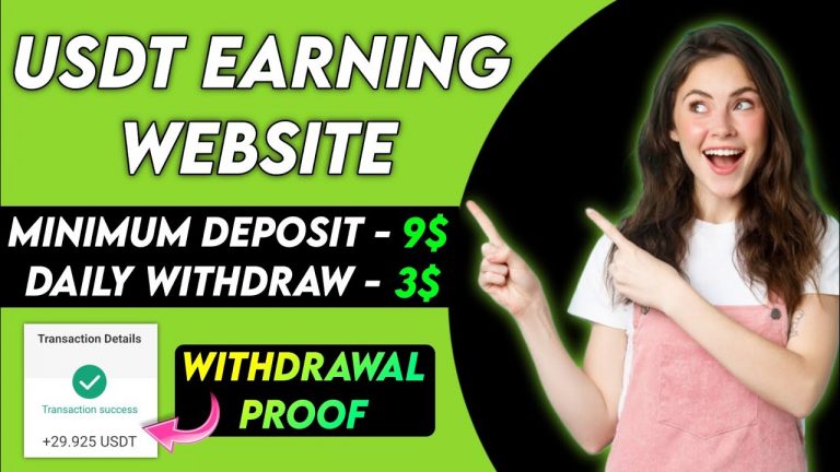 New Usdt Earning Site Usd Mining Site 2024 Best Investment Usdt Earning Website