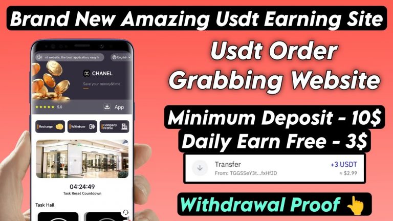 New Usdt Earning Site Usd Mining Site 2024 Best Investment Usdt Earning Website