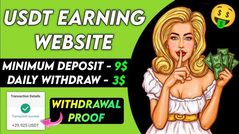 New Usdt Earning Site Usd Mining Site 2024 Best Investment Usdt Earning Website