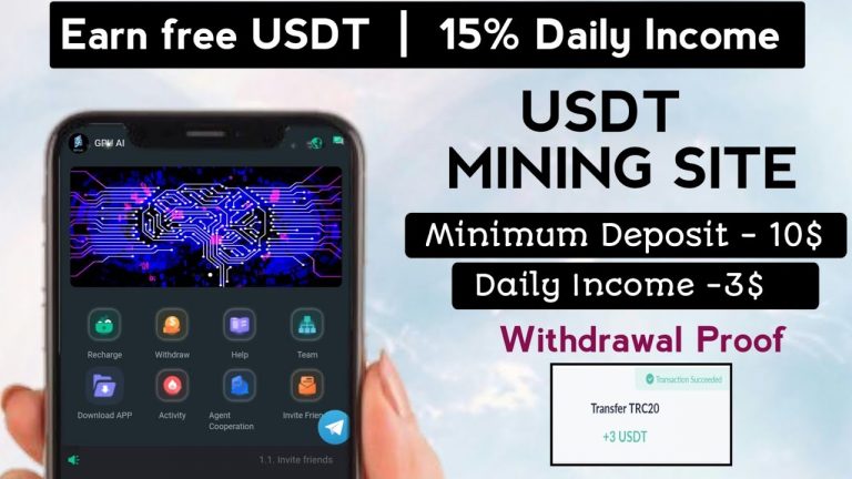 New Usdt Earning Site | Usdt Mining Site 2024 | Best Investment Site | Trx/Usdt Earning Website