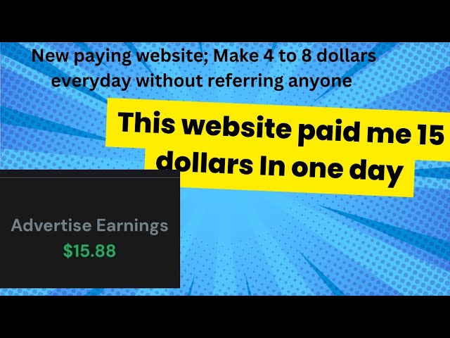 New paying app|I made 15 dollars on this website without any investment,without referring anyone