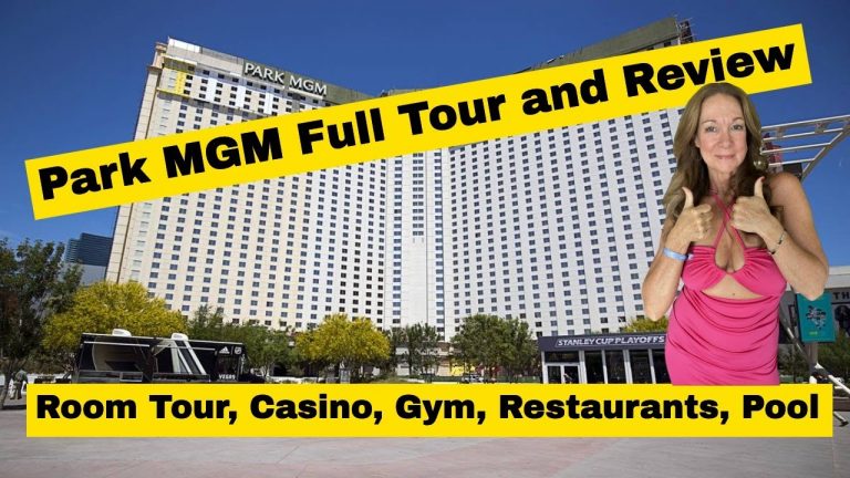 Park MGM Casino Las Vegas – Room Tour And Review of Casino, Gym, Restaurants and Pool