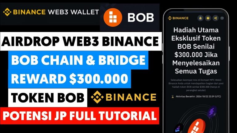 [ RETRO ] Airdrop BOB Chain Binance Web3 Reward $300.000 Token BOB Full Tutorial Cara Mengerjakannya