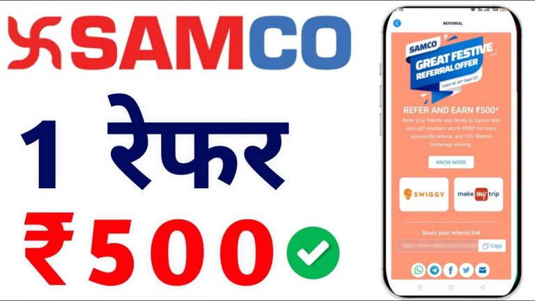 Samco Refer And Earn Samco securities Samco Demat Account Refer And Earn