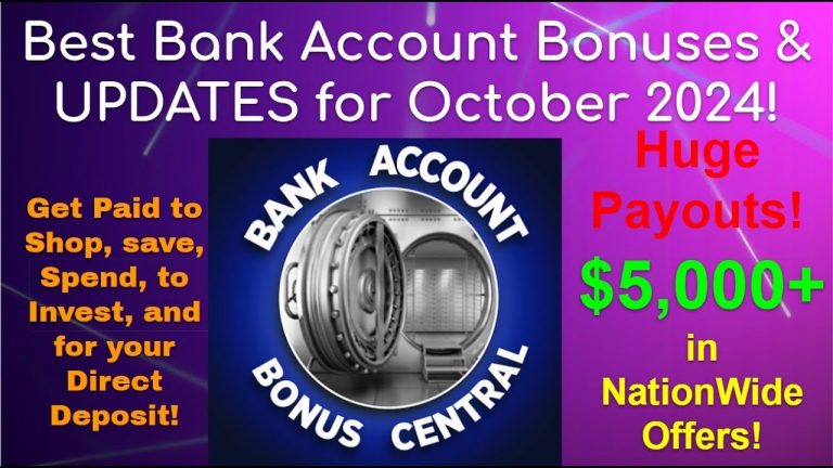 The BEST Bank Account Bonuses for October 2024