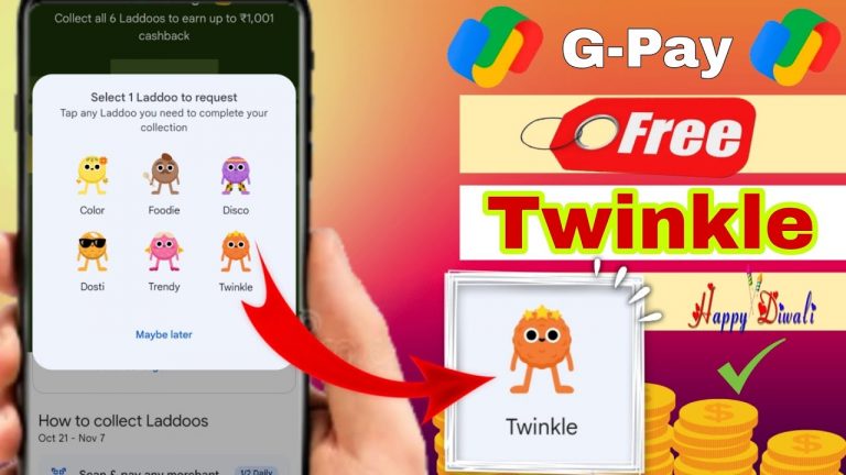 how to get gpay twinkle laddoo | google pay diwali laddoos offer complete tricks |