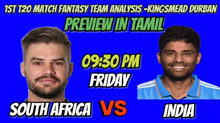 1st T20I India VS South Africa || Druban || Fantasy Team Analysis in Tamil || #tamil #india