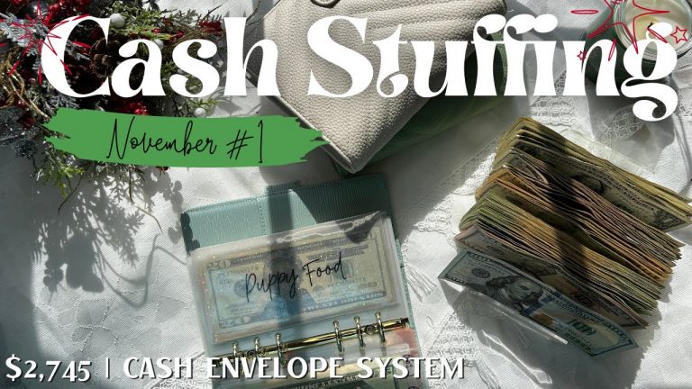 CASH ENVELOPE STUFFING $2,745 | November 2024 | Dave Ramsey Inspired | Sinking Funds | Cash Stuffing