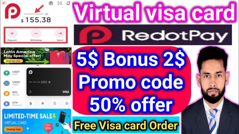 Create & Verify Redotpay Crypto Virtual Visa Card Credit card || Spend USDT REDOTPAY ACCOUNT 2025!