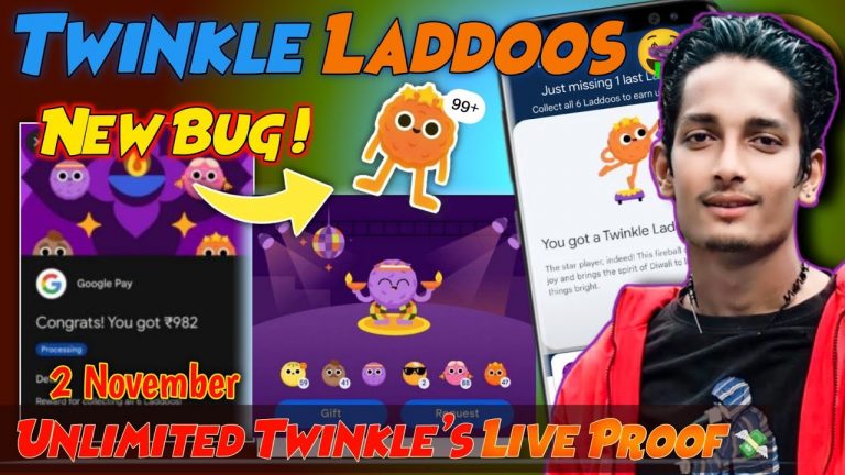 Google Pay Laddoo Offer Big Update Twinkle Ladoo trick | Google Pay Twinkle Ladoo Kaise ley