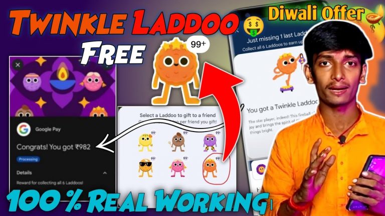 Google Pay Twinkle Laddoo Trick 100% Working! How To Collect Twinkle Laddoo ! Google Pay Diwali 2024