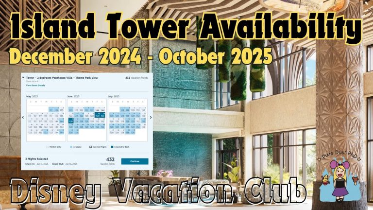 Island Tower Availability | Disney Vacation Club Polynesian Villas & Bungalows Booking Prospects