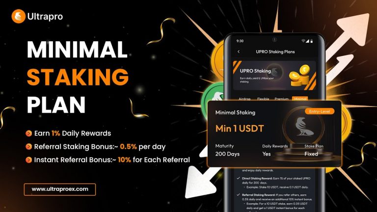 Minimal Staking Plan | Ultrapro Exchange – Best Platform to Trade