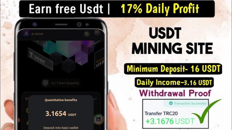 New USDT Earning Website Review | Earn 3$ Just One Click | Live Deposit And Withdraw Proof