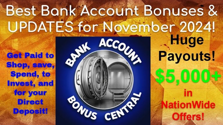 The BEST Bank Account Bonuses for November 2024