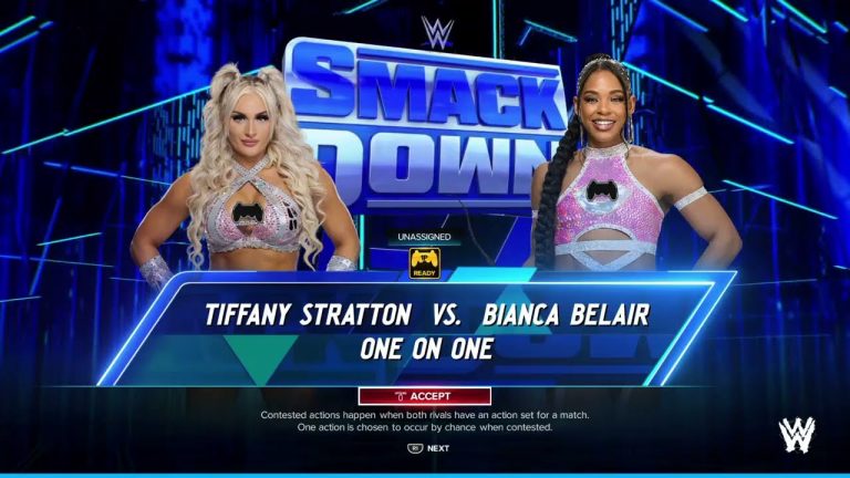 Tiffany Stratton vs Bianca Belair – Smackdown TV ep 2.2 Match 2