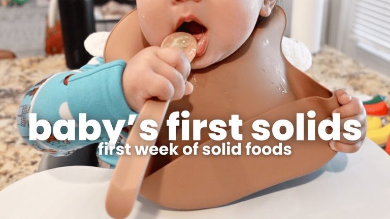 first week of baby starting solids! my feeding plan & how i prepped his first foods