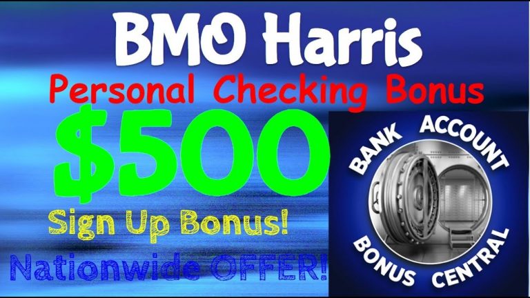 $500 BMO Harris Checking Account Bonus! #bankbonus #easymoney