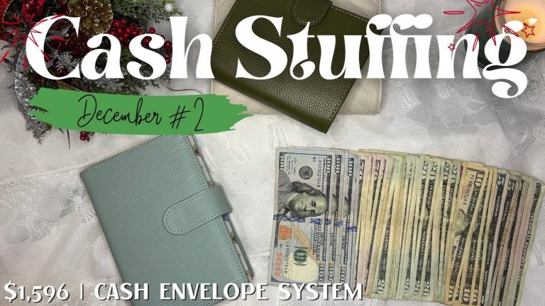 Cash Envelope Stuffing $1,596 | December 2024 | Dave Ramsey Inspired | Sinking Funds | Cash Stuffing