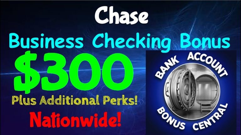 Chase Business $300 Checking Account Bonus with valuable perks #Chasebusiness #Chasebonus