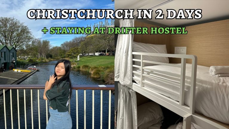 Christchurch, New Zealand vlog | staying at my all-time favorite hostel Drifter, renting a car