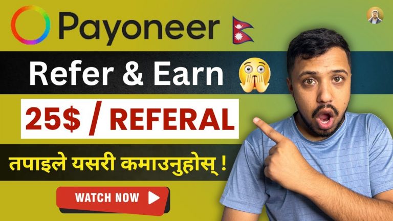 Earn $25 FREE with Payoneer Referrals NOW!