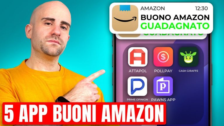 GUADAGNARE SENZA COMPETENZE 5 app per incassare BUONI AMAZON e SOLDI su PAYPAL