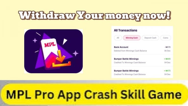 Mpl Pro app: How to make money playing games | How to withdraw on mpl pro app.