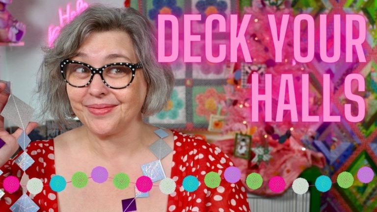 Sew a Sparkly Holiday Garland |Vlogmas Day 4