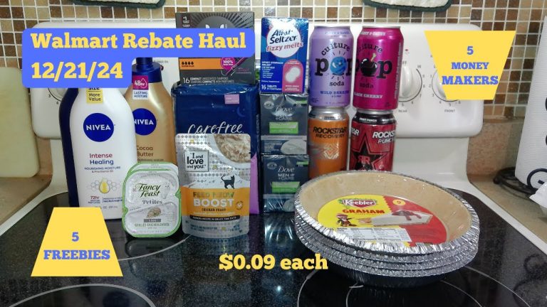 Walmart Couponing Haul 12/21 5 All Digial Eveyday Deals Freebies and Moneymakers $67 for $0.09 each