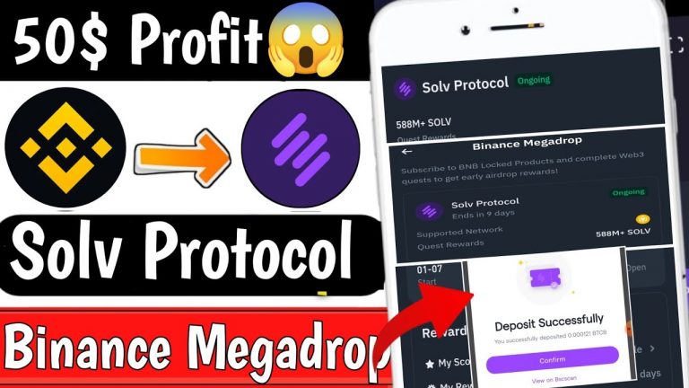 Binance Solv Protocol New MegaDrop Live | Earn Upto 50$ | Complete Web3 Quest | New MegaDrop Airdrop