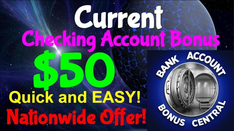 Current $50 Checking Account bonus! NO CHEX! Quick and Easy Money!