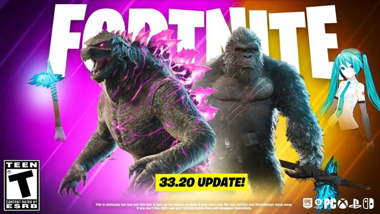 FORTNITE GODZILLA UPDATE is LIVE! (33.20)