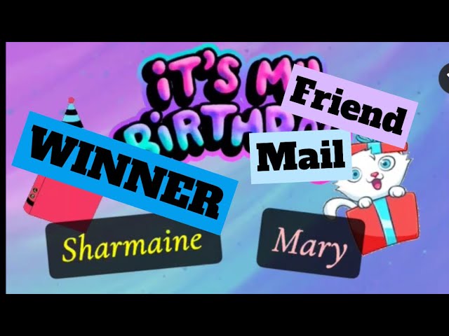 FRIEND MAIL | WINNER from BIRTHDAY COLLAB with @Sharmainesstaycation