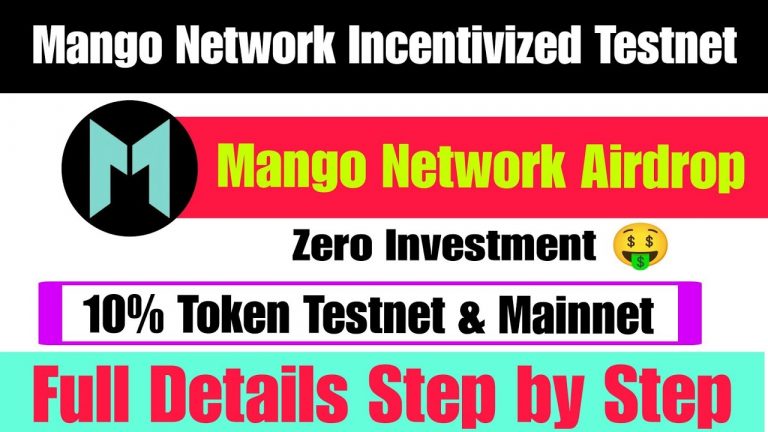 Mango Network Incentivized Testnet | Mango Wallet Airdrop | Earn Upto 100$ | Mango Testnet Airdrop