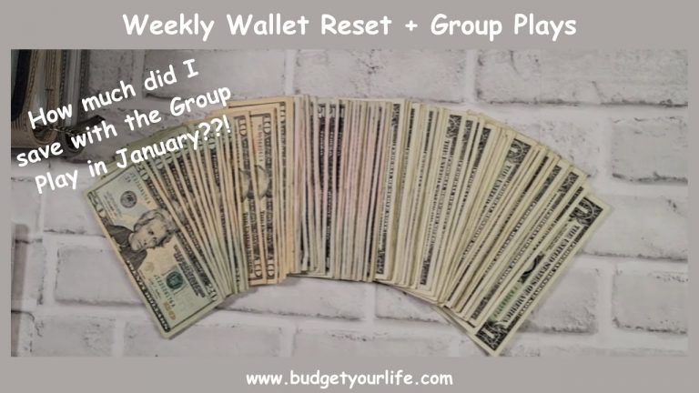 Wallet Reset | Group Play & Rollover | Cash Stuffing | #budgetyourlife