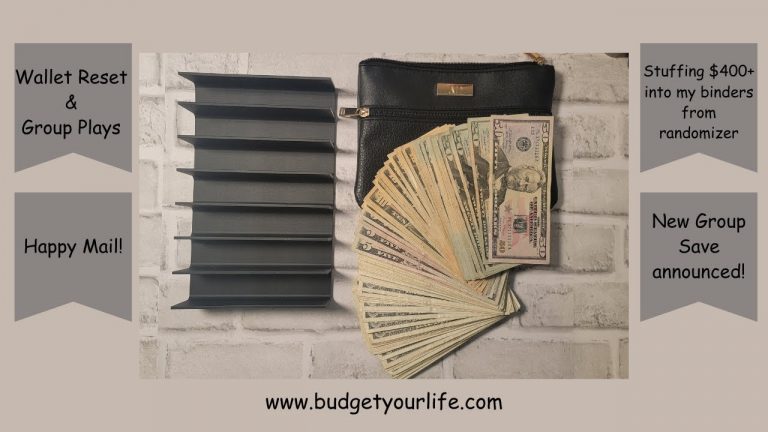 Wallet Reset | Group Play & Rollover | Cash Stuffing | #budgetyourlife